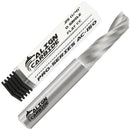 O Single Flute Router Bit, 1/4 Inch Cutting Diameter, 1/4 Inch Shank, UP Cut, Premium Solid Micro Grain Carbide, Spiral Plunge, Flat Cutting Face, CNC Router Pro-Series Item AC-150.